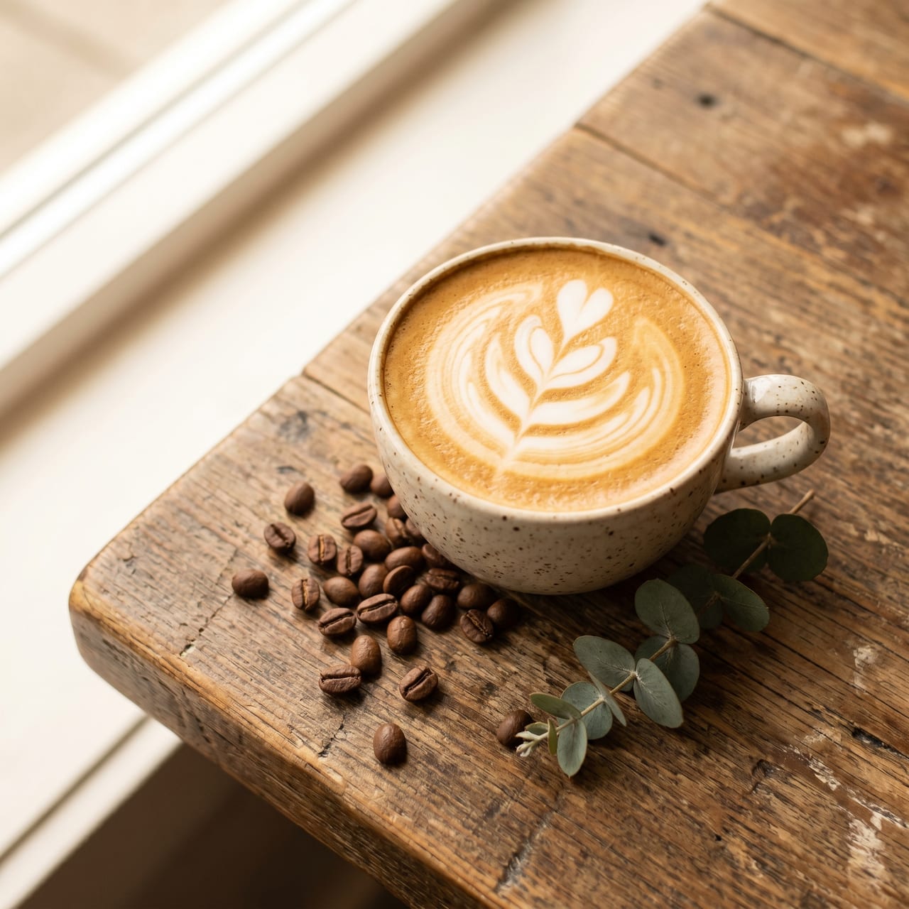 An on-brand coffee-shop post image generated by Moose