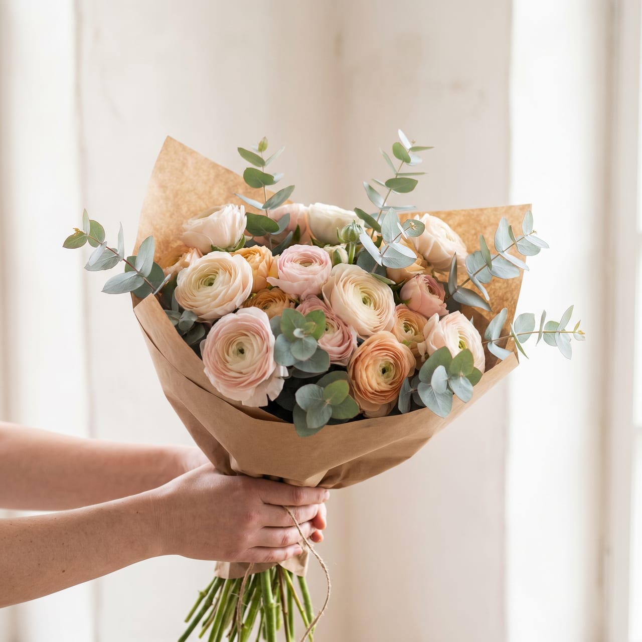 An on-brand florist post image generated by Moose